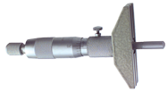 0 - 4'' Measuring Range - Ratchet Thimble - Depth Micrometer - Apex Tool & Supply