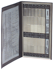 #16008 - 30 Specimans for Checking Varied Roughness Results - Microfinish Surface Comparator - Apex Tool & Supply