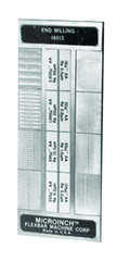 #16017CAL - 8 Specimans for Checking E.D.M. Roughness Results - Microinch Comparator Plate with Certification - Apex Tool & Supply