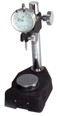 Kit Contains:  Steel Check Stand Indicator Holder with Serrated Anvil & 1" Travel Indicator; .001" Graduation; 0-100 Reading - Steel Check Stand Indicator Holder with Indicator - Apex Tool & Supply