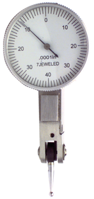 .008 Range - .0001 Graduation - Horizontal Dial Test Indicator - Apex Tool & Supply