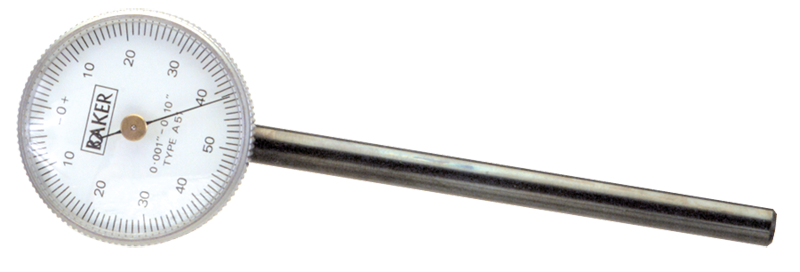 .100 Total Range - 0-100 Dial Reading - Back Plunger Dial Indicator - Apex Tool & Supply