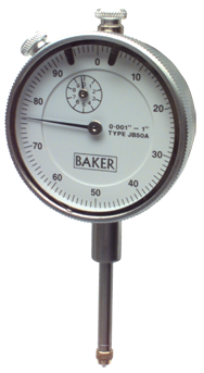 1" Travel .001 (0-100) Dial Indicator 2-1/4" Dial - Apex Tool & Supply