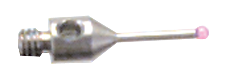M2 Male Thread - 40mm Length - Grade 10 Ruby Star Styli with Stainless Steel Body - Apex Tool & Supply