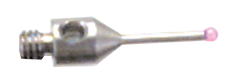 M2 Male Thread - 10mm Length - Grade 10 Ruby Star Styli with Stainless Steel Body - Apex Tool & Supply