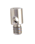 M3 x .5 Male Thread - 5mm Length - Stainless Steel Adaptor Tip - Apex Tool & Supply
