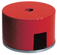 1-1/4'' Diameter Round; 14 lbs Holding Capacity - Button Type Alnico Magnet - Apex Tool & Supply