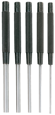 #SPC76 - 1/8 - 3/8" Diameter - 5 Piece Extra Long Drive Pin Punch Set - Apex Tool & Supply