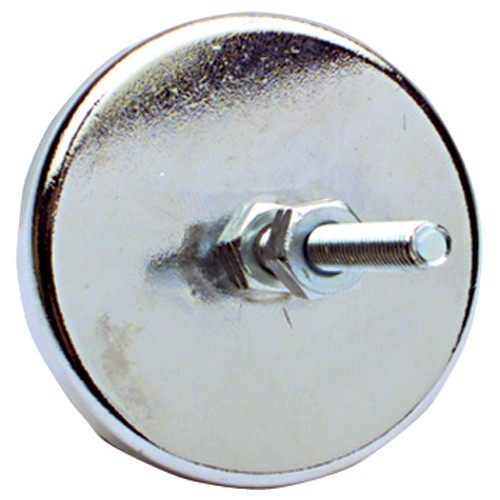 Low Profile Cup Magnet w/Bolts - 1 1/4″ Diameter Round; 7 lbs Holding Capacity - Apex Tool & Supply
