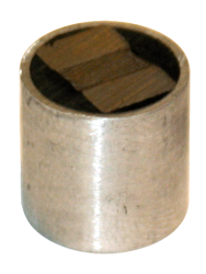Rare Earth Two-Pole Magnet - 1'' Diameter Round; 85 lbs Holding Capacity - Apex Tool & Supply