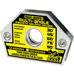 Magnetic Welding Square - 10 Angle-3 3/8″ × 1/2″ × 2 9/16″-23 lbs Holding Capacity - Apex Tool & Supply