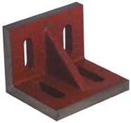 4-1/2 x 3-1/2 x 3" - Machined Webbed (Closed) End Slotted Angle Plate - Apex Tool & Supply