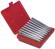 #TPS9 - 9 Piece Set - 1/4'' Thickness - 1/8'' Increments - 3/4 to 1-3/4'' - Parallel Set - Apex Tool & Supply