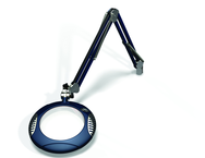 Green-Lite® 7-1/2" Spectra Blue Round LED Magnifier; 43" Reach; Table Edge Clamp - Apex Tool & Supply