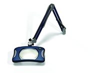 Green-Lite® 7" x 5-1/4"Spectra Blue Rectangular LED Magnifier; 43" Reach; Table Edge Clamp - Apex Tool & Supply