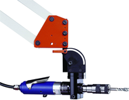 Horizontal/Vertical motor bracket for the 300 rpm pneumatic tapping motor and the Universal-Tap electric motor. - Apex Tool & Supply