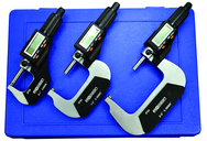 IP54 Electronic Micrometer - 0-3" /76.2mm Range - .00005"/.001mm Resolution - Output S4 Connector - Apex Tool & Supply