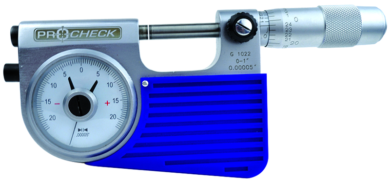 Indicating Micrometer - 0-1" Range - .00005" Graduation - Apex Tool & Supply