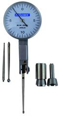 3x1.437" - Long Point - Test Indicator - 0.02/0.0005" White Dial - Apex Tool & Supply