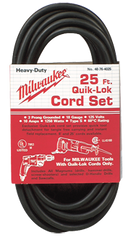 #48-76-4025 - Fits: Most Milwaukee 3-Wire Quik-Lok Cord Sets @ 25' - Replacement Cord - Apex Tool & Supply