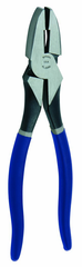 8-1/2" Linesmen Plier w/Side Cutters; Double-Dipped Plastic Handle - Apex Tool & Supply