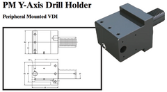 PM Y-Axis Drill Holder (Peripheral Mounted VDI) - Part #: PM59.3012D - Apex Tool & Supply