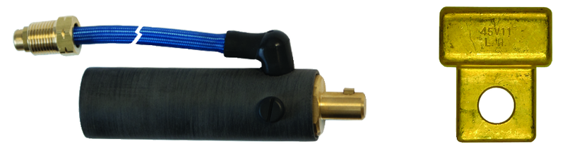 DA-1820L Dinse Machine Plug With Auxiliary Hose - Apex Tool & Supply