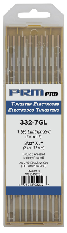 18-7GL 7" Electrode 1.5% Lanthanated - Apex Tool & Supply