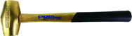 PRM Pro 10 lb. Brass Hammer with 32" Wood Handle - Apex Tool & Supply