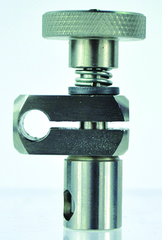 1/4 x 1/4" - Medium Duty - Adjustable Swivel Clamp - Stainless - Apex Tool & Supply