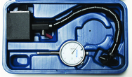 HAZ05 Fine Adjust Magnetic Base with 0-1 .001 Indicator in Case - Apex Tool & Supply