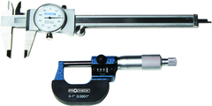 0-1" Outside Micrometer And 0-6" Dial Caliper in Case - Apex Tool & Supply