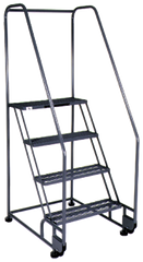 Model 5TR26; 5 Steps; 28 x 43'' Base Size - Tilt-N-Roll Ladder - Apex Tool & Supply