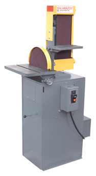 6" x 48" Belt and 12" Disc Floor Standing Combination Sander with Dust Collector 3HP; 3PH - Apex Tool & Supply