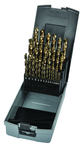 29 Pc. 1/16" - 1/2" by 64ths Cobalt Bronze Oxide Jobber Drill Set - Apex Tool & Supply