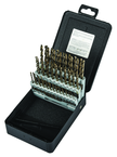 60 Pc. #1 - #60 Wire Gage Cobalt Bronze Oxide Jobber Drill Set - Apex Tool & Supply