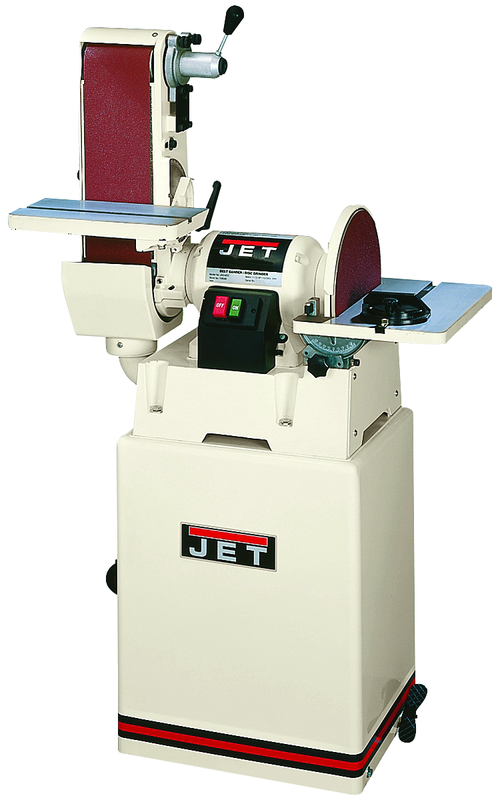 #JSG-6CS Closed Stand Combination Belt/Disc Sander; 6" x 48" Belt; 12" Disc; 1.5HP 115/230V 1PH Prewired 115V Motor; 277 lbs. - Apex Tool & Supply