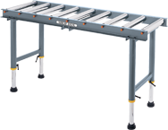 9-Roller Roller Table - #D2271--19" Wide x 65" Long - Apex Tool & Supply