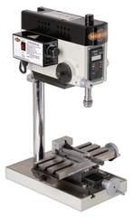 Mill Drill - 1JT Spindle - 3-1/2 x 8'' Table Size - 1/5HP; 1PH; 110V Motor - Apex Tool & Supply