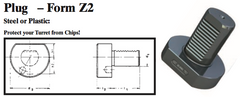 VDI Plug - Form Z2 (Steel) - Part #: CNC86 82.4083S - Apex Tool & Supply
