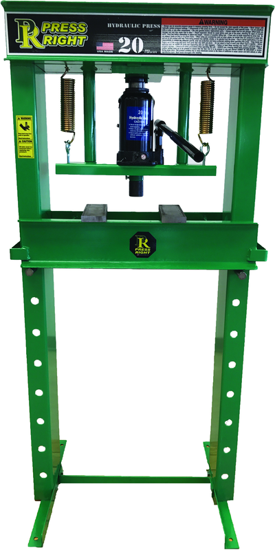 Hydaulic Shop Press - 20 Ton - Apex Tool & Supply