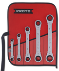 Proto® 5 Piece Metric Reversible Ratcheting Box Wrench Set - 12 Point - Apex Tool & Supply