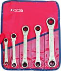 Proto® 5 Piece Ratcheting Box Wrench Set - 6 and 12 Point - Apex Tool & Supply