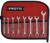 Proto® 8 Piece Full Polish Combination Short Wrench Set - 6 Point - Apex Tool & Supply