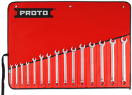 Proto® 15 Piece Satin Metric Combination ASD Wrench Set - 12 Point - Apex Tool & Supply