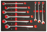Proto® Foamed 15 Piece Combination Wrench Set -Full Polish- 12 Point - Apex Tool & Supply