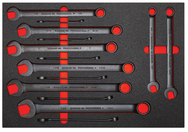 Proto® Foamed 14 Piece Combination Wrench Set- Black Chrome- 12 Point - Apex Tool & Supply