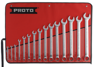 Proto® 15 Piece Satin Metric Combination ASD Wrench Set - 12 Point 7MM-32MM - Apex Tool & Supply
