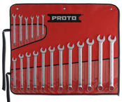 Proto® 18 Piece Satin Metric Combination ASD Wrench Set - 12 Point - Apex Tool & Supply