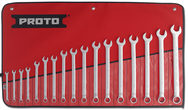 Proto® 17 Piece Full Polish Metric Combination Wrench Set - 12 Point - Apex Tool & Supply